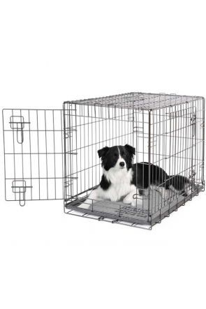 Dogit - 2 Door Black Wire Home Dog Crate - Medium (90582)