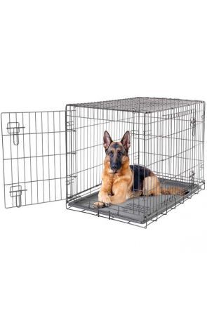 Dogit - 2 Door Black Wire Home Dog Crate - extra large (90584)