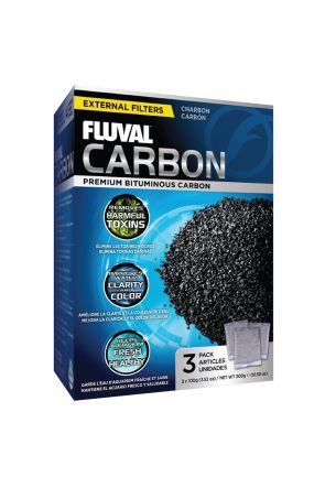 Fluval Activated Carbon 3 x 100g bags - A1440