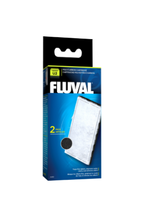 Fluval U2 Filter Poly/Carbon Cartridge - 2 per pack A490