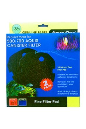 Aqua One Aquis 500 / 700 Sponge Pad 35ppi (2 per pack) - 38s