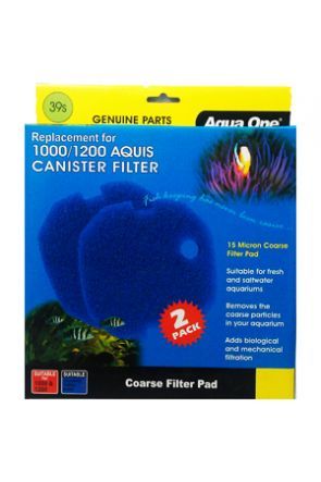 Aqua One Aquis 1000 / 1200 Sponge Pad 15ppi (2 per pack) - 39s