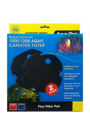 Aqua One Aquis 1000 / 1200 Sponge Pad 35ppi (2 per pack) - 40s