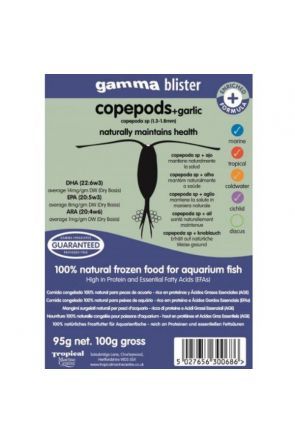 Gamma Frozen Copepods with Garlick - Blister Pack 95g net (100g gross)