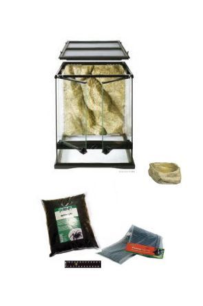 20cm x 20cm x 30cm Glass Vivarium & Kit for Spiders
