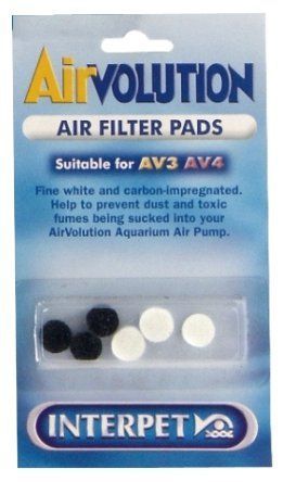 Interpet Air Filter Pads for AP3/AP3a and AP4 Aqua Air Pumps 