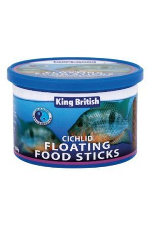 KING BRITISH CICHLID FLOATING FOOD STICKS - 100G