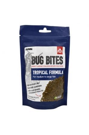 Fluval Bug Bites Tropical Formula 125g (med-lge)